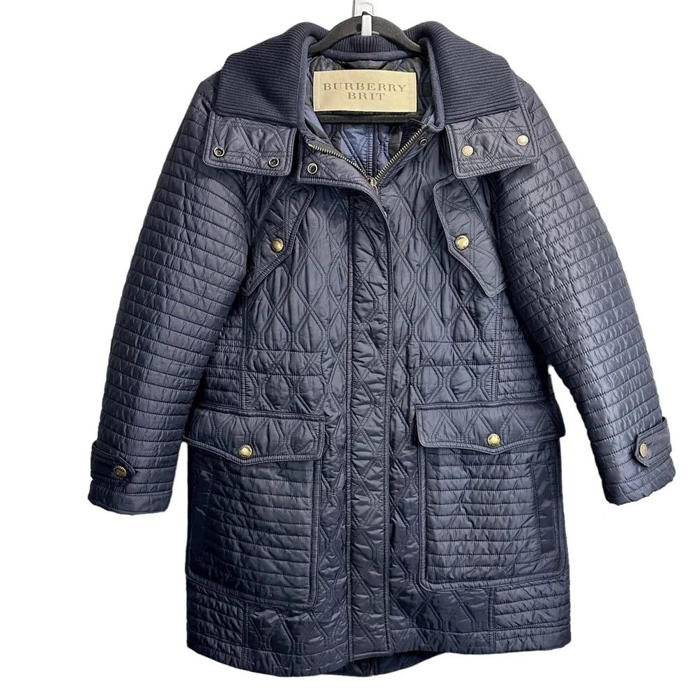 Burberry Brit Bosworth Quilted Patchwork Jacket Coat - Picture 3 of 11